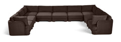 Hammond - Velvet Performance Fabric Upholstered 9 Piece Sectional
