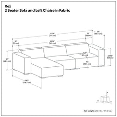 Rex - Handcrafted Sectional Sofa