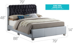Tufted Upholstered Bed