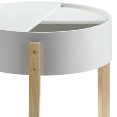 Bodfish - Round End Table - White