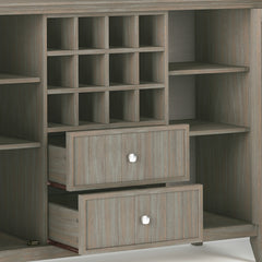 Bedford - Sideboard Buffet And Wine Rack - Light Brown