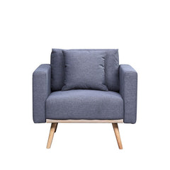 Easton - Fabric Chair With USB Charging Ports Pockets And Pillows