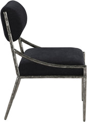 Bastille - Upholstered Dining Side Chair (Set of 2) - Silver Frame