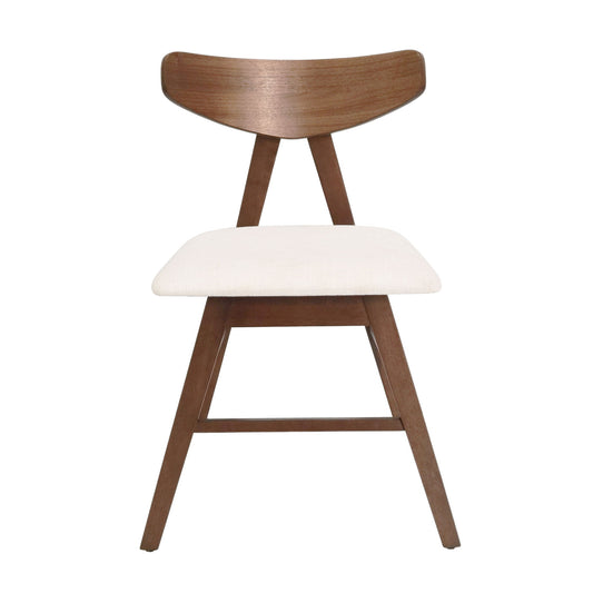 Vida - Dining Chair (Set of 2) With Upholstered Seats - Light Beige
