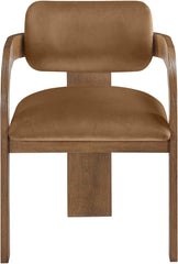 Cedra - Velvet Performance Fabric Upholstered Dining Chair (Set of 2) - Brown Frame
