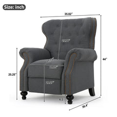 Modern Manual Push Back Recliner Chair