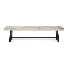 Carlisle - Outdoor Dining Bench - Gray