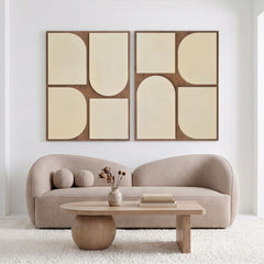 Icon - Mango Wood 2 Piece Wall Art