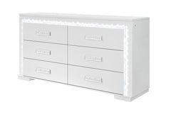 Naomi - Dresser With LED - Silver