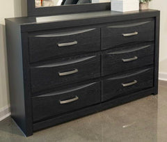 Stabotta - Six Drawer Dresser - Black