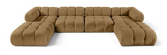 Orin - Velvet 6 Piece Modular Double Chaise Sectional