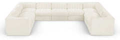 Rummi - Velvet Performance Fabric Upholstered 9 Piece Modular Sectional