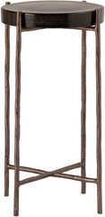Vetra - Iron Base Bunching End Table - Bronze