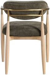 Riccio - Fabric Dining Arm Chair (Set of 2) - Natural Frame