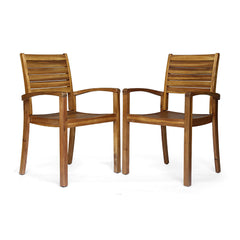 Outdoor Dining Chair, Stacking Design For Patio
