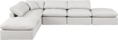 Indulge - Faux Leather 6 Piece Modular Armless Sectional