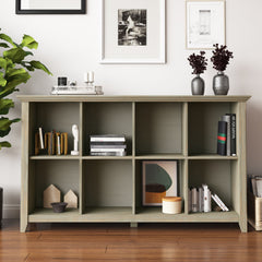Acadian - 8 Cube Storage Sofa Table - Light Brown