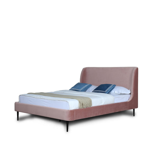 Heather - Modern Upholstered Velvet Bed