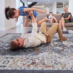 Payas - 6' X 9' Traditional Area Rug - Blue