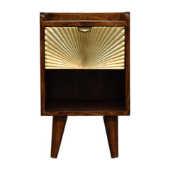 Manila - Mini 1 Drawer Nightstand - Chestnut