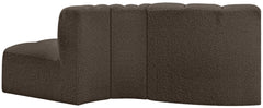 Arc - Boucle Fabric 3 Piece Modular Sofa