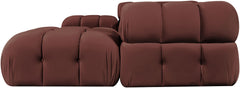 Orin - Velvet 6 Piece Modular Double Chaise Sectional