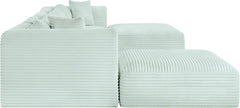Shaggy - 6 Piece Modular Sectional With 2 Ottomans