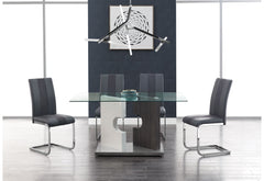 5 Piece Dining Room Set (D219 Dining Table And 4 D915 Dining Chairs) - Gray