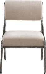 Bastille - Upholstered Dining Side Chair (Set of 2) - Silver Frame