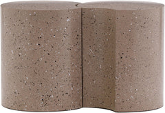 Dimple - 2 Piece Modular End Table - Terazzo Finish