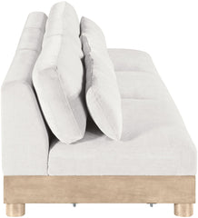 Turin - Chenille Fabric Upholstered Modular Sectional - White