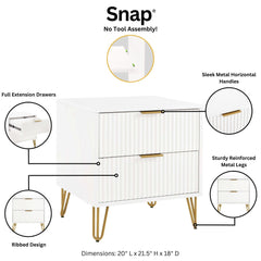 Dumbo - Nightstand With 2 Drawers