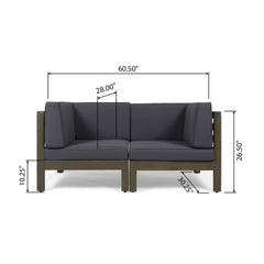 Oana - 2 Piece Loveseat Set With Water Resistant Cushions