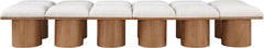 Pavilion - 12 Piece Modular Bench With Brown Base