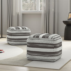 Sommer - Handcrafted Square Pouf