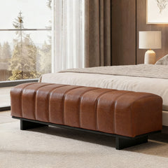 Indoor Dining Bench For Dining Room - Brown