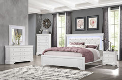 Pompei - 5 Piece King Bedroom Set With LED - White