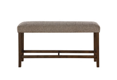 D4355 - 6 Piece Dining Room Set (Bar Table With 4 Bar Stools And Bench) - Dark Brown