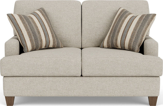 Moxy - Fabric Loveseat, T-Shaped Seat Cushion