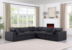 Comfy - 5 Piece Linen Modular Corner Sectional