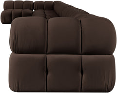 Orin - Velvet Performance Fabric Upholstered 8 Piece L-Shaped Sectional