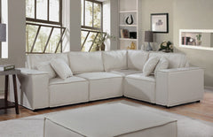 Melrose - Modular Sectional Sofa With Ottoman - Beige