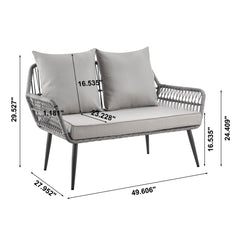 Portofino - 4 Piece Outdoor Conversation Set