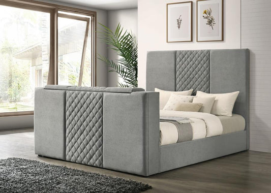 Tara - Upholstered Panel TV Bed