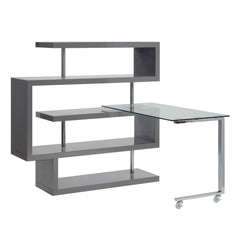 Buck II - Writing Desk With Bookshelf