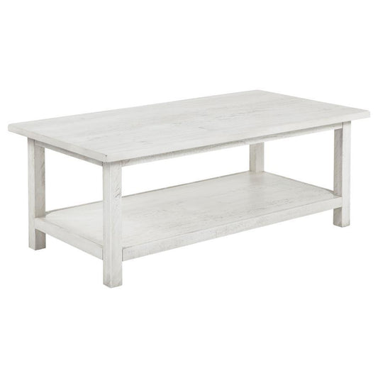 Payne - Wood Coffee Table with Shelf