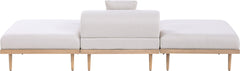 Laguna - 3 Piece Resilient Water Resistant Fabric Outdoor Patio Armless Modular Sofa