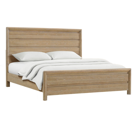 Contemporary Style Panel Bed