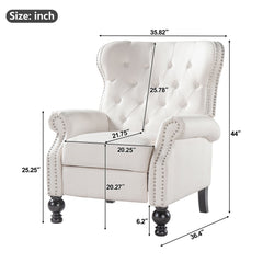 Modern Manual Push Back Recliner Chair