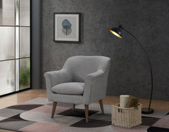 Shelby - Oversized Armchair - Gray - Fabric